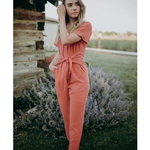Piper and Scoot Del Ray Tie Jumpsuit